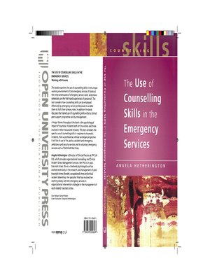cover image of The Use of Counselling Skills in the Emergency Services